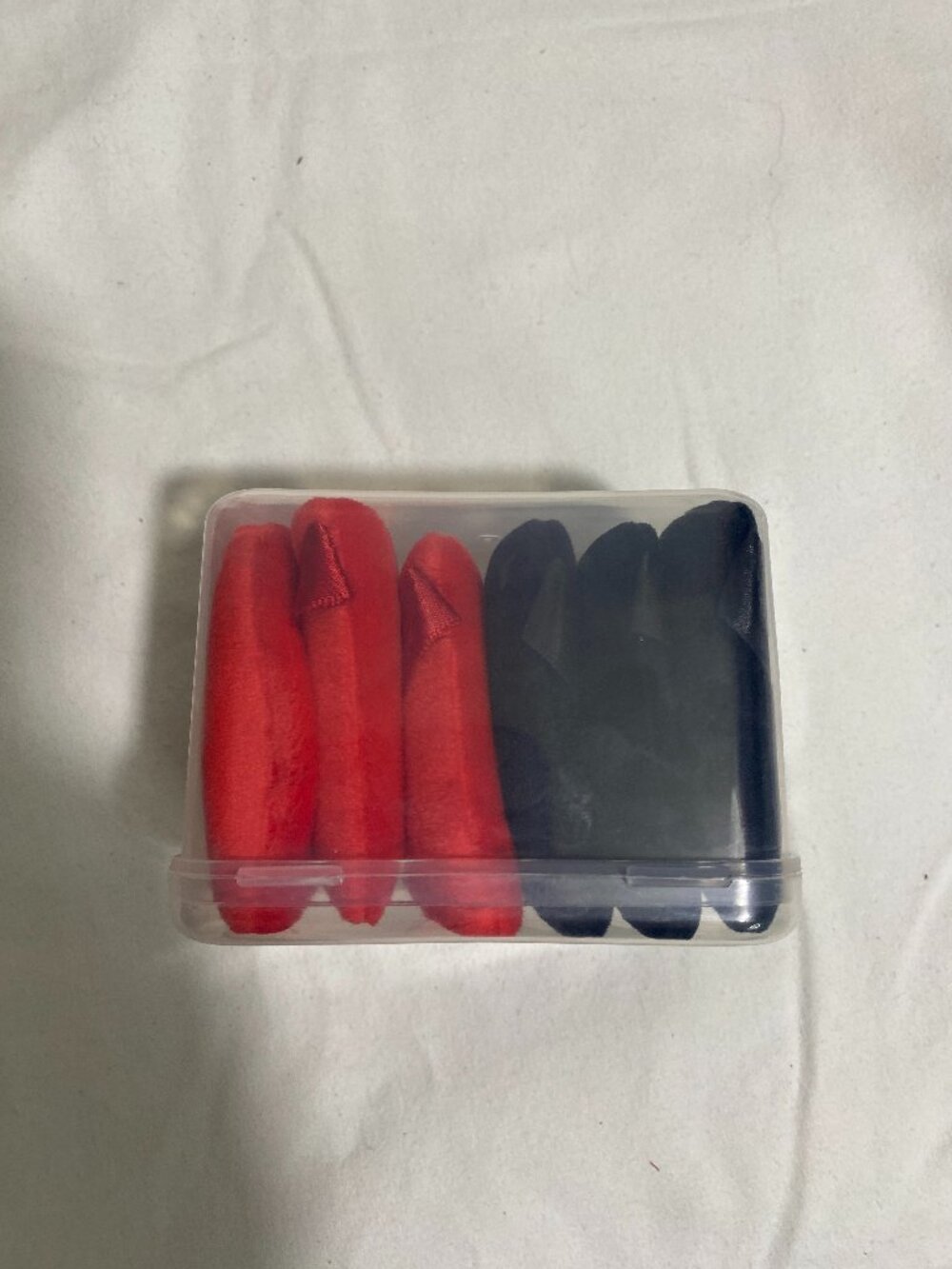 FACEMADE Powder Puffs 6 Pc Set Triangle Makeup Puff Dry Wet Use Red Black